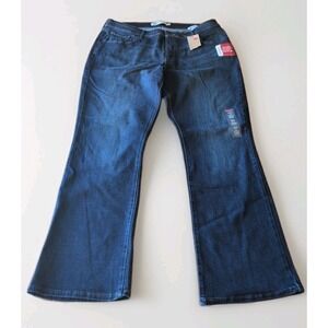 Levi's Women's 512 Perfectly Shaping Bootcut Jeans Dark Blue 22W Medium NWT